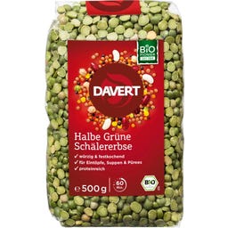 Davert Bio Halbe Grüne Schälerbsen - 500 g