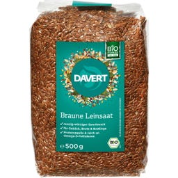 Davert Bio siemię lniane, brązowe - 500 g