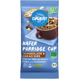Bio Porridge-Cup Schokolade mit Kakao Nibs - 65 g