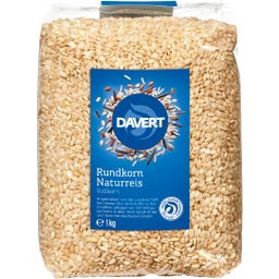 Davert Riso Integrale a Grani Tondi Bio - 1.000 g
