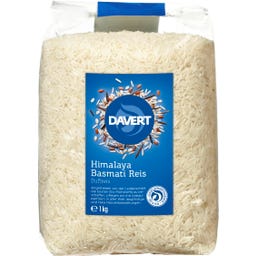 Davert Himalaya Basmatiris Vitt, Eko - 1.000 g