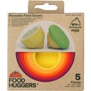Food Huggers Silicone Lid Set in Autumn Colours