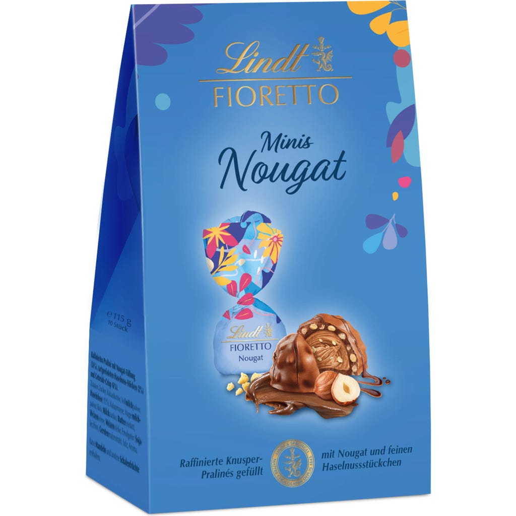 chocotto Lindt Fioretto Nougat Minis Bag, 115 g - Piccantino Online Shop