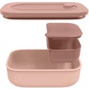 guzzini Store&Go uzsonnásdoboz belső tartállyal - Peach blossom pink