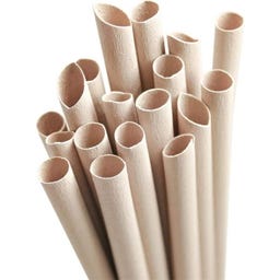 pandoo Disposable Bamboo Straws - 200 Pieces