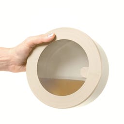 Runder luftdichter Behälter Store & More Bio, S - 350 ml - Dark clay