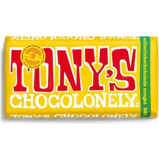 Tony's Chocolonely Chocolate con Leche 32 % Turrón - 180 g