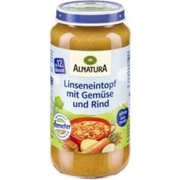 Bio danie gotowe w słoiczku - soczewica z wołowiną - 250 g