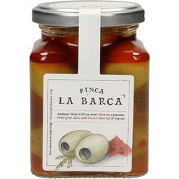 Green Olives in Smoked Olive Oil & Smoked Paprika - 130 g