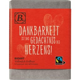 Schokolade Dankbarkeit ist das Gedächtnis des Herzens.. - 70 g