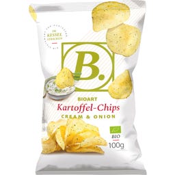 BioArt Kartoffelchips Cream & Onion - 100 g