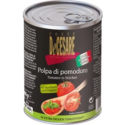 Gewürfelte Tomaten mit Basilikum & Oregano - 400 g