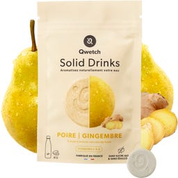 Solid Drinks - Pear & Ginger - Vitamins C & B - 12 Brausetabl.
