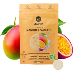 Solid Drinks - Organic Mango & Passion fruit - Vitamin C - 12 Brausetabl.