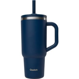 Qwetch Travel Cup with Leakproof Lid - 900 ml - Bleu nuit