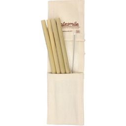 Dantesmile Trinkhalme aus Bambus, 1 Set