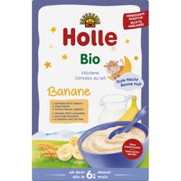 Holle Bio dětská mléčná banánová kaše na noc - 250 g
