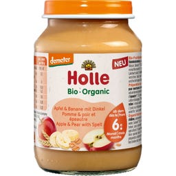 Holle Bio Apfel & Banane mit Dinkel - 190 g