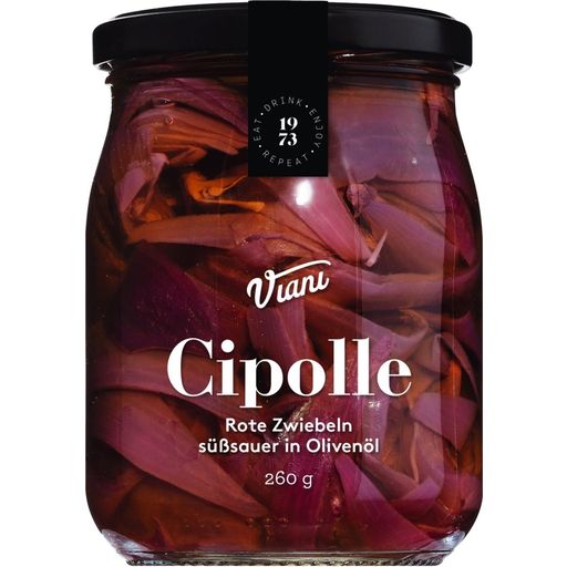 Viani Alimentari CIPOLLE - Sweet & Sour Red Onions in Oil - 260 g