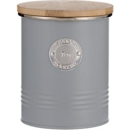 LIVING Vorratsbehälter Tee, 1 Liter - pastellgrau