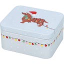 Darilna škatla Xmas Jazbečar, svetlo siva - 1 k.