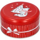 Gebäckdosen-Set Xmas Cute rund, weiß-rot - klein