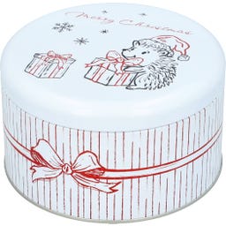 Gebäckdosen-Set Xmas Cute rund, weiß-rot - klein