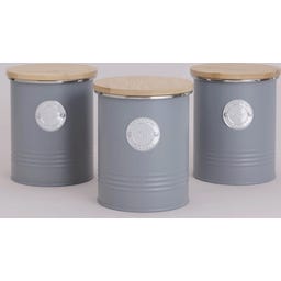 LIVING Vorratsbehälter Tee, 1 Liter - pastellgrau