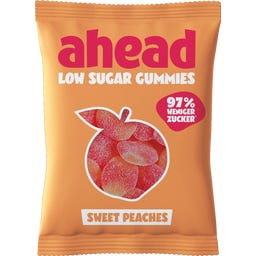 ahead Juicy Peaches Low Sugar Gummies - 50 g