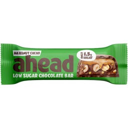 ahead Low Sugar Chocolate Bar Hazelnut Cacao - 35 g