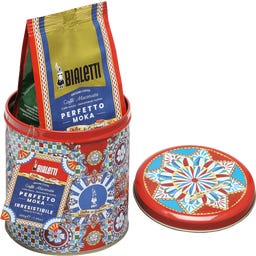 Café Molido - Perfetto Moka Irresistible 200 g - Caja de hojalata - 1 pieza
