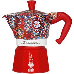 Dolce&Gabbana - Carrito Siciliano - Set Moka Express: 3 Tazas + Perfetto Moka Irresistibile 200 g