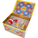 Geschenkbox Dolce & Gabbana Moka Express 2 Tassen Carretto Siciliano + 2 Espressobecher und Rührstäbchen