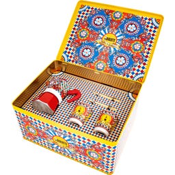 Geschenkbox Dolce & Gabbana Moka Express 2 Tassen Carretto Siciliano + 2 Espressobecher und Rührstäbchen