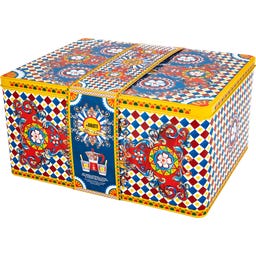 Geschenkbox Dolce & Gabbana Moka Express 2 Tassen Carretto Siciliano + 2 Espressobecher und Rührstäbchen