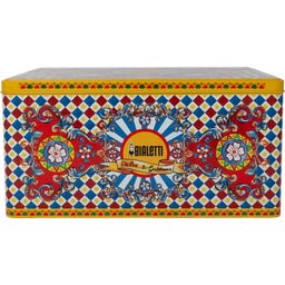 Geschenkbox Dolce & Gabbana Moka Express 2 Tassen Carretto Siciliano + 2 Espressobecher und Rührstäbchen