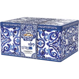 Geschenkbox Dolce & Gabbana Moka Express 3 Tassen Blu Mediterraneo + 3 Espressobecher und Rührstäbchen - 1 Stk.