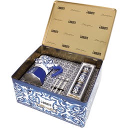 Geschenkbox Dolce & Gabbana Moka Express 6 Tassen Blu Mediterraneo + 3 Espressobecher und Rührstäbchen
