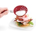 Silikon-Eier-Pochierer - rot,  2er Set - 1 Set