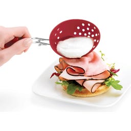 Silikon-Eier-Pochierer - rot,  2er Set - 1 Set
