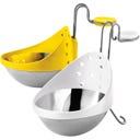 Edelstahl-Eier-Pochierer - gelb/weiß, 2er Set - 1 Set