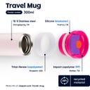 Dopper Travel Mug - 300 ml - Berry Pink