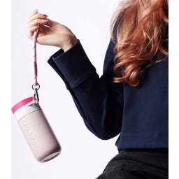 Dopper Wrist Cord White Mug Ring - Cherry Pink