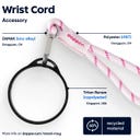 Dopper Wrist Cord Black Mug Ring - Cherry Pink
