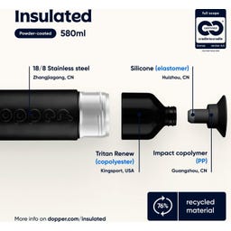 Dopper Insulated - 580 ml - Blazing Black