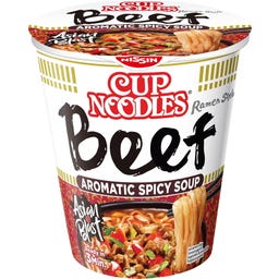 NISSIN Cup Noodles Beef Aromatic Spicy Soup - 64 g