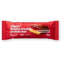 Vilgain Double Trouble Protein Bar - Peanut Butter & Raspberry Jelly