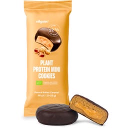Vilgain Bio-Pflanzenprotein-Mini-Kekse - Erdnüsse mit Salzkaramell