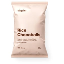 Vilgain Organic Rice Chocoballs - Milk Choco