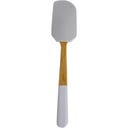 Pebbly Dough Spatula Bamboo/Silicone 25 cm - Light Grey